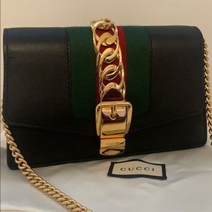 Gucci black mini sylvie bag